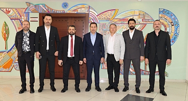 Konya Emlakçılar Odası Başkanı Çiftçi'den Başkanı Kılca'ya ziyaret