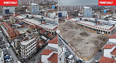 Konya'nın meşhur Peynir Pazarı'nda kentsel dönüşüm yıkımları tamamlandı