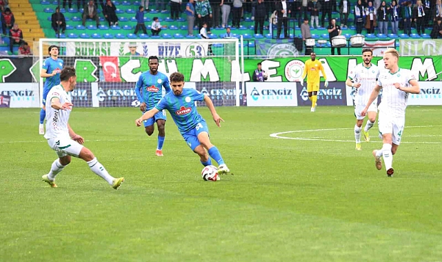 Rize’de beklenmedik yenilgi… Ç.Rizespor: 3 Konyaspor:2