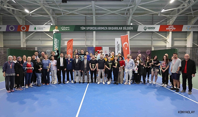 Tenis turnuvası Konya il birinciliği tamamlandı