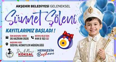 Akşehir Belediyesi sünnet şöleni kayıtlarının son günü