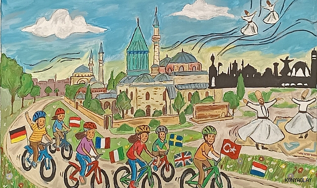 Avrupa Bisiklet Başkenti Konya Resim Yarışması Sonuçlandı