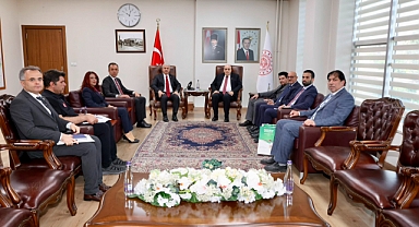 Filistin Devleti Türkiye Büyükelçisi'den Vali Akın’a ziyaret