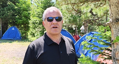 Görme engellilerin yaylada çadır kampı başladı