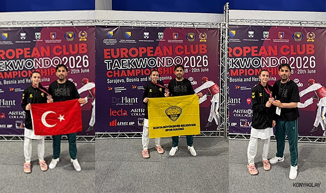 Konya Büyükşehir Belediyesporlu Emine Rana Adıgüzel Avrupa Üçüncüsü Oldu