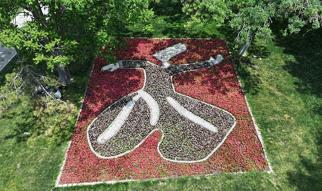 Konya Büyükşehir’in çiçeklerle bezediği cadde ve parklar göz kamaştırıyor
