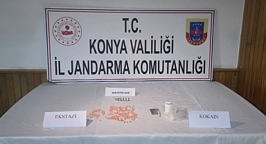 Konya'da jandarmadan uyuşturucu operasyonu