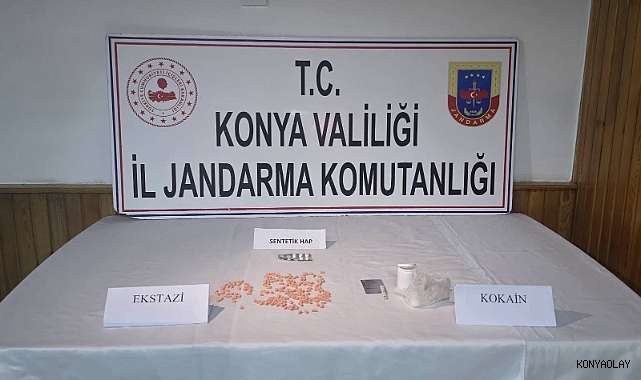 Konya'da jandarmadan uyuşturucu operasyonu