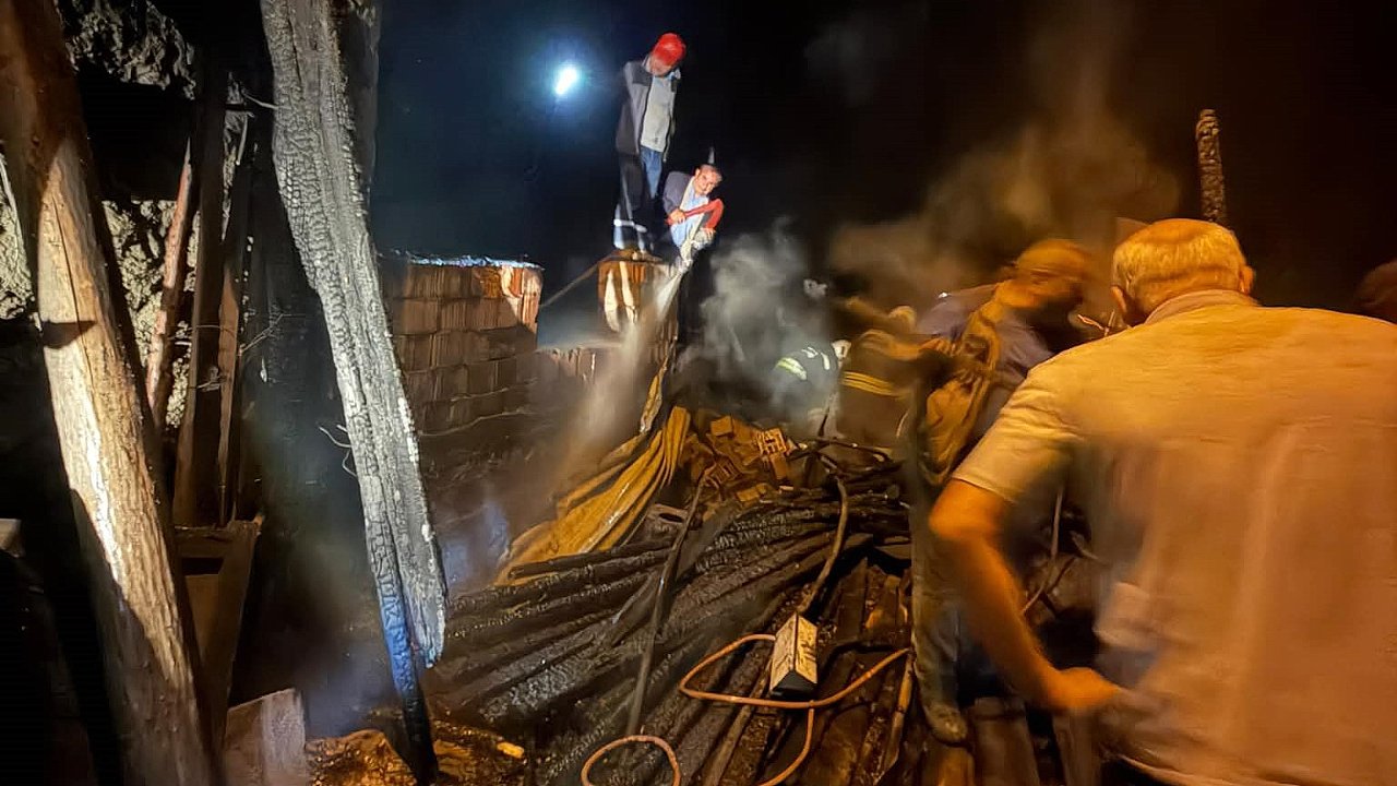 Konya'da korkutan yangın