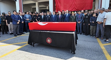 Konya'da şehit itfaiye erine uğurlama töreni