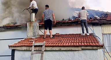 Konya'da yangın paniği