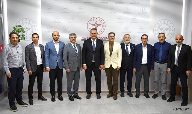 Konya Tabip Odası, İl Sağlık Müdürlüğünü Ziyaret Etti