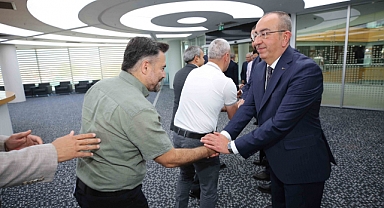 Meram belediyesi'nde ilk mesai bayramlaşma ile başladı