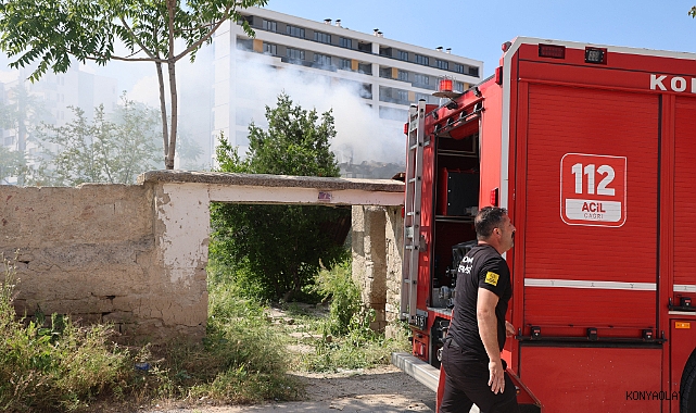 Müstakil evde yangın paniği
