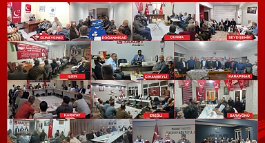Saadet Partisi Konya İl Teşkilatı’ndan ilçelere çıkarma