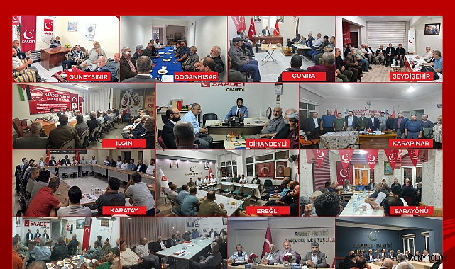 Saadet Partisi Konya İl Teşkilatı’ndan ilçelere çıkarma