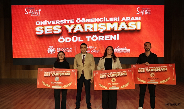 Selçuklu Sahne Ses ve Tiyatro Yarışması’nda ödüller sahiplerini buldu