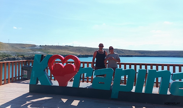 Alman turistler Karapınar’a hayran kaldı