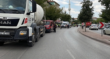 Beton mikserinin çarptığı elektrikli bisikletin sürücüsü öldü