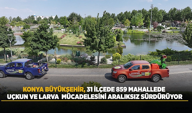 Büyükşehir 31 İlçede 859 Mahallede ilaçlamalara devem ediyor