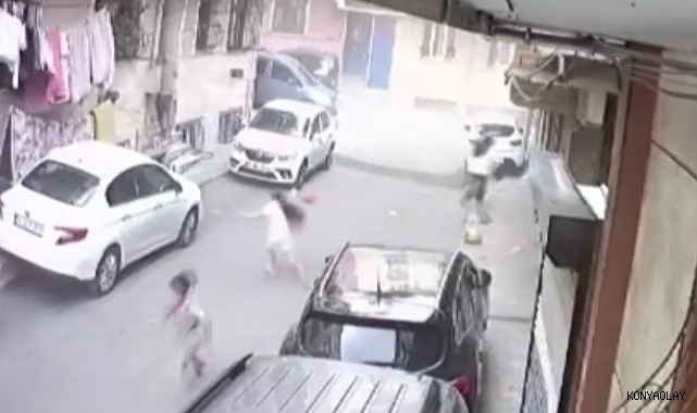 Fırtınada çatı sokağa uçtu! Çocuklar ölümden döndü