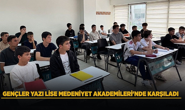 Gençler, Yazı Lise Medeniyet Akademileri'nde Karşıladı