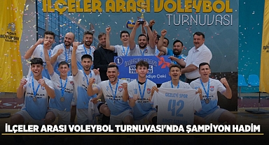 İlçeler Arası Voleybol Turnuvası'nda Şampiyon Hadim