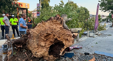 İstanbul’da kısa süreli etkili olan fırtına hasara yol açtı