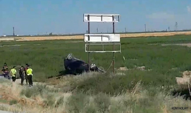 Karapınar'da korkutan kaza