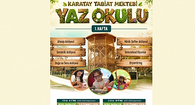 Karatay tabiat mektebi yaz okulu kayıtları başladı