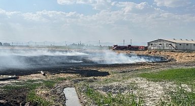 Konya’da anız yangını paniği