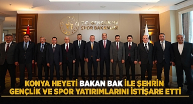 Konya Heyeti Bakan Bak ile Yatırımları İstişare Etti