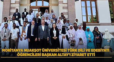 Moritanya'lı Öğrencileri Başkan Altay’ı Ziyaret Etti