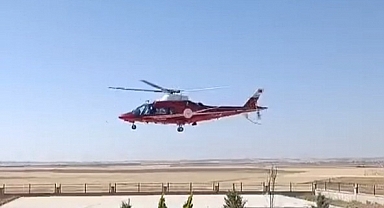 Yenidoğan bebeğe ambulans helikopter