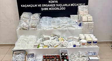 Konya'da kaçak klinik baskını: Binlerce tıbbi malzeme bulundu